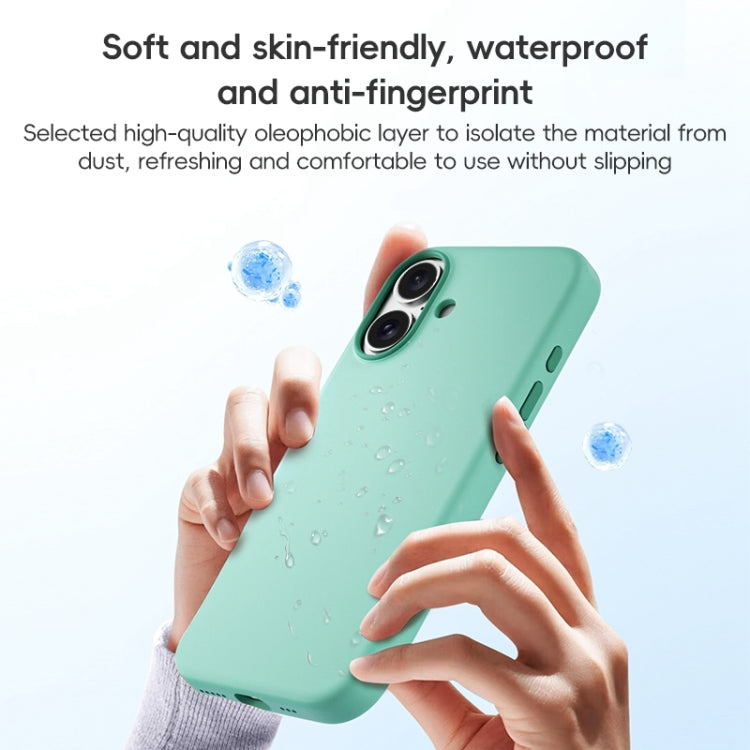 For iPhone 16 Pro Max ZGA Colorful Liquid Silicone Magsafe Phone Case(Grey)