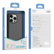 For iPhone 16 Pro Max ZGA Colorful Liquid Silicone Magsafe Phone Case(Grey)