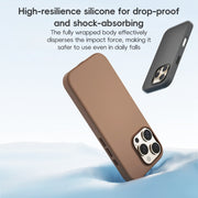 For iPhone 16 Plus ZGA Colorful Liquid Silicone Magsafe Phone Case(Black)