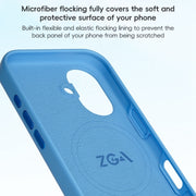 For iPhone 16 Plus ZGA Colorful Liquid Silicone Magsafe Phone Case(Black)