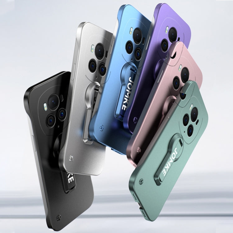 For Honor Magic6 Pro Baking Varnish 360 Rotate Holder No Frame PC Phone Case(Green)