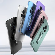 For Honor Magic6 Pro Baking Varnish 360 Rotate Holder No Frame PC Phone Case(Blue)