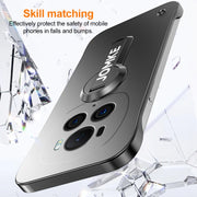 For Honor Magic6 Pro Baking Varnish 360 Rotate Holder No Frame PC Phone Case(Purple)