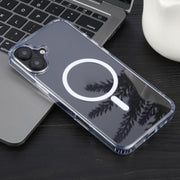 For iPhone 16 GEBEI MagSafe Magnetic Transparent Phone Case(Transparent)