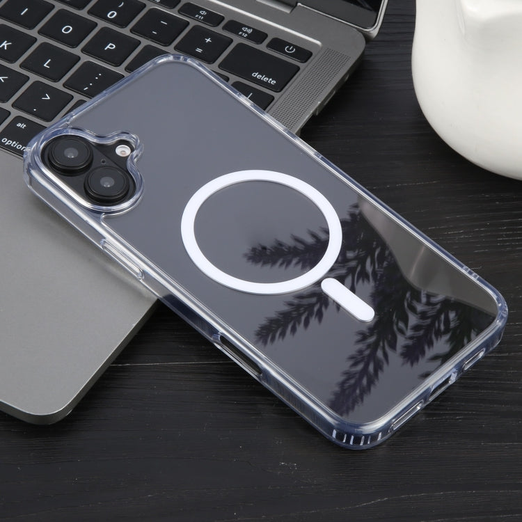 For iPhone 16 GEBEI MagSafe Magnetic Transparent Phone Case(Transparent)