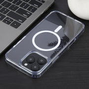 For iPhone 16 Pro GEBEI MagSafe Magnetic Transparent Phone Case(Transparent)