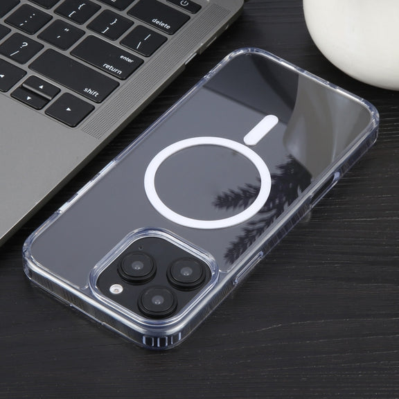 For iPhone 16 Pro GEBEI MagSafe Magnetic Transparent Phone Case(Transparent)