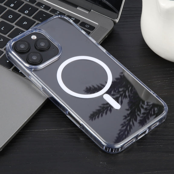 For iPhone 16 Pro Max GEBEI MagSafe Magnetic Transparent Phone Case(Transparent)