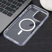For iPhone 16 Pro Max GEBEI MagSafe Magnetic Transparent Phone Case(Transparent)