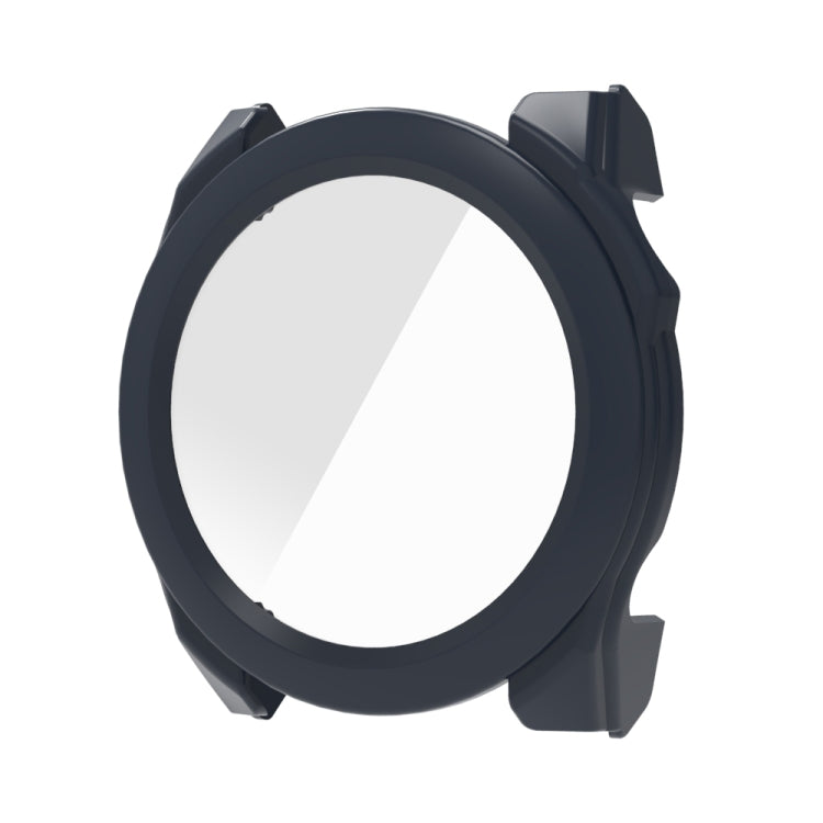 For Garmin Fenix 8 AMOLED 51mm Tempered Glass Film Integrated PC Watch Protective Case(Midnight Blue)