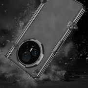 For Honor Magic Vs3 GKK Integrated Magnetic Fold Hinge Leather Shockproof Phone Case(Matte Gray)