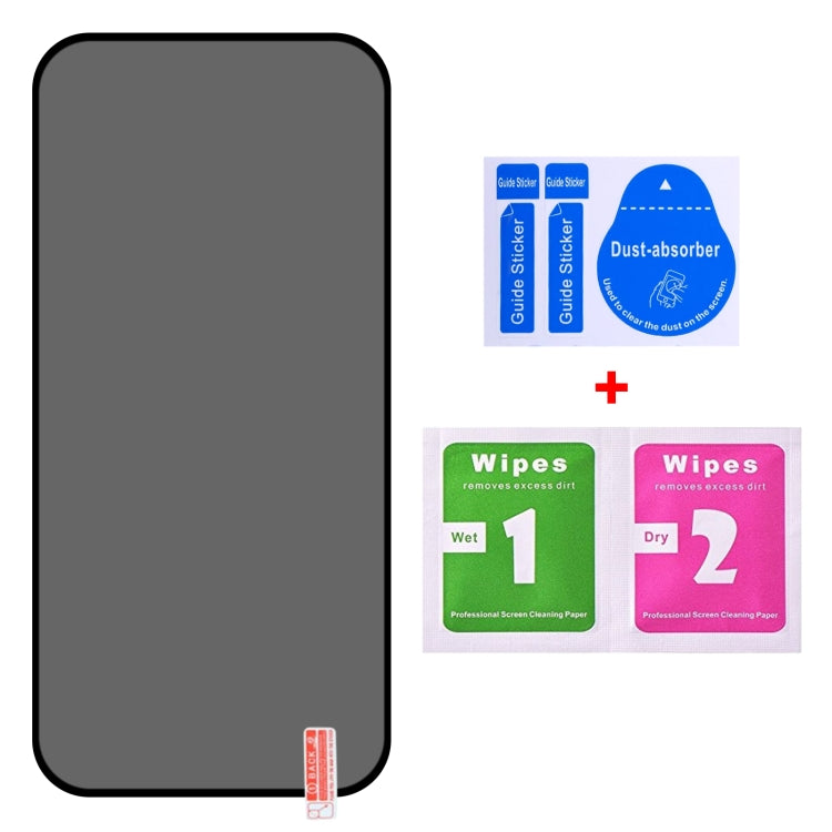 For iPhone 16 25pcs Full Cover Anti-spy Silk Screen Tempered Glass Film