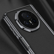 For Honor Magic V3 GKK Integrated Magnetic Fold Hinge Leather Shockproof Phone Case(Silver)