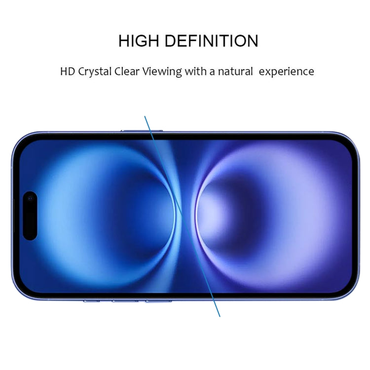 For iPhone 16 Full Glue Screen Tempered Glass Film