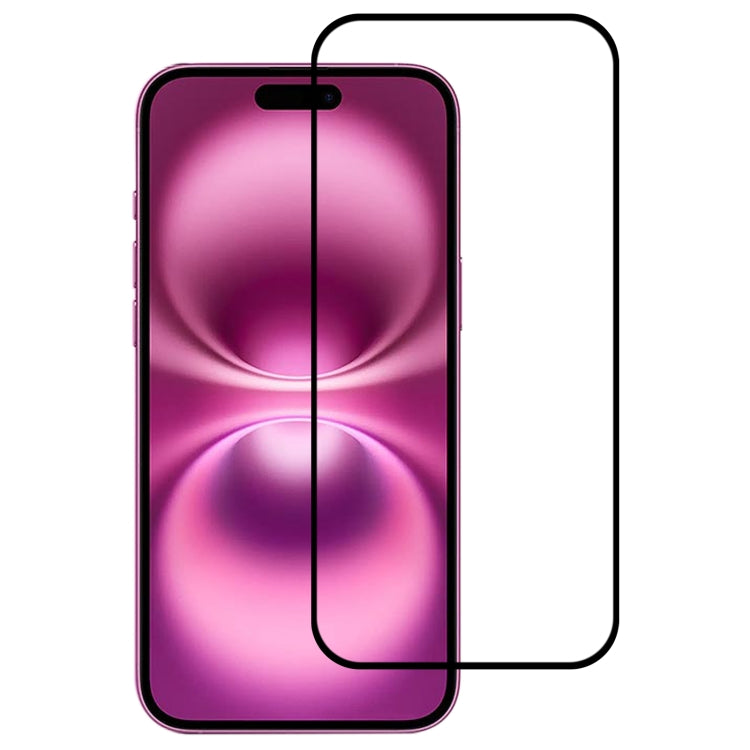 For iPhone 16 Plus Full Glue Screen Tempered Glass Film
