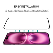 For iPhone 16 Plus Full Glue Screen Tempered Glass Film