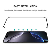For iPhone 16 Pro Max 25pcs Full Glue Screen Tempered Glass Film