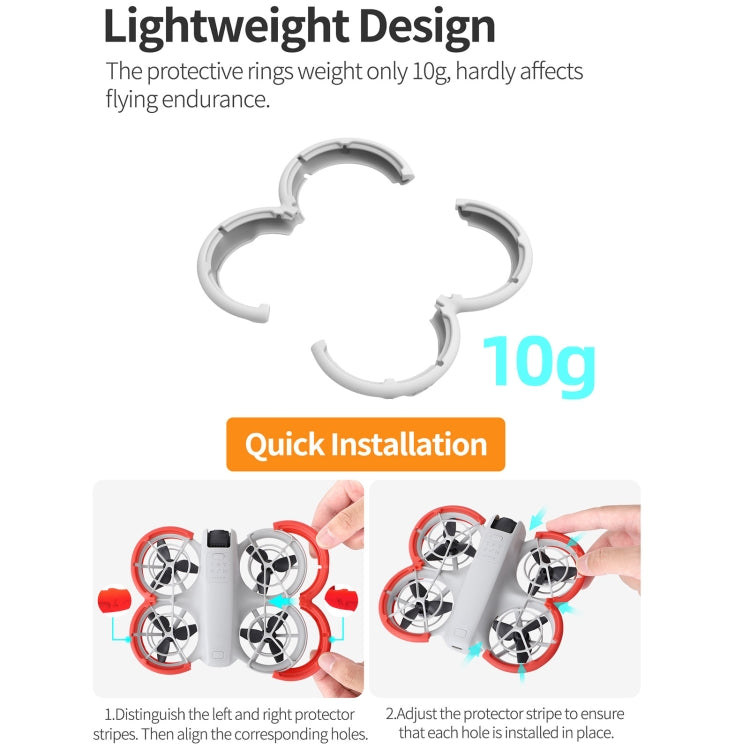 For DJI Neo Sunnylife Propeller Protective Guard Anti-collision Ring Cover(Black)