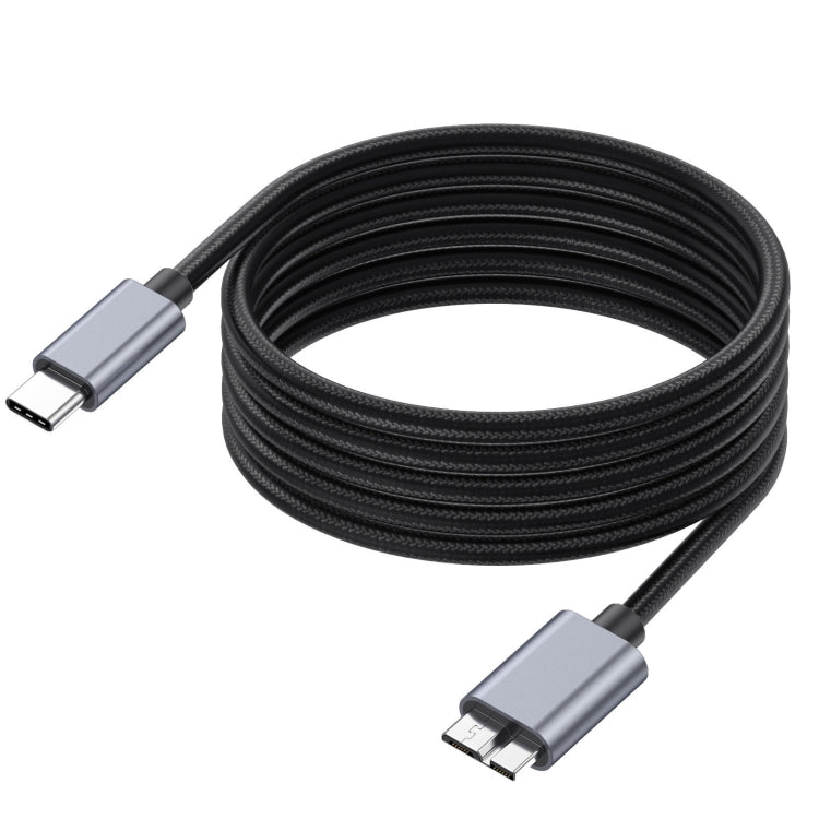 10Gbps USB-C / Type-C 3.1 to Micro B Mobile Hard Disk Adapter Cable, Length:3m