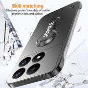 For Redmi K70 Baking Varnish 360 Rotate Holder No Frame PC Phone Case(Pink)
