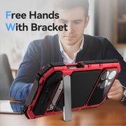 For iPhone 16 Pro Max R-JUST Life Water-resistant Dustproof Shockproof Holder Phone Case(Red)