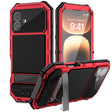 For iPhone 16 Plus R-JUST Life Waterproof Dustproof Shockproof Holder Phone Case(Red) - free shipping - PMC TechLife - Order now!