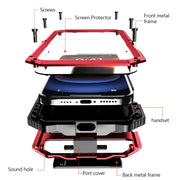 For iPhone 16 Plus R-JUST Life Water-resistant Dustproof Shockproof Holder Phone Case(Red)