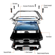 For iPhone 16e R-JUST Life Water-resistant Dustproof Shockproof Holder Phone Case(Silver)