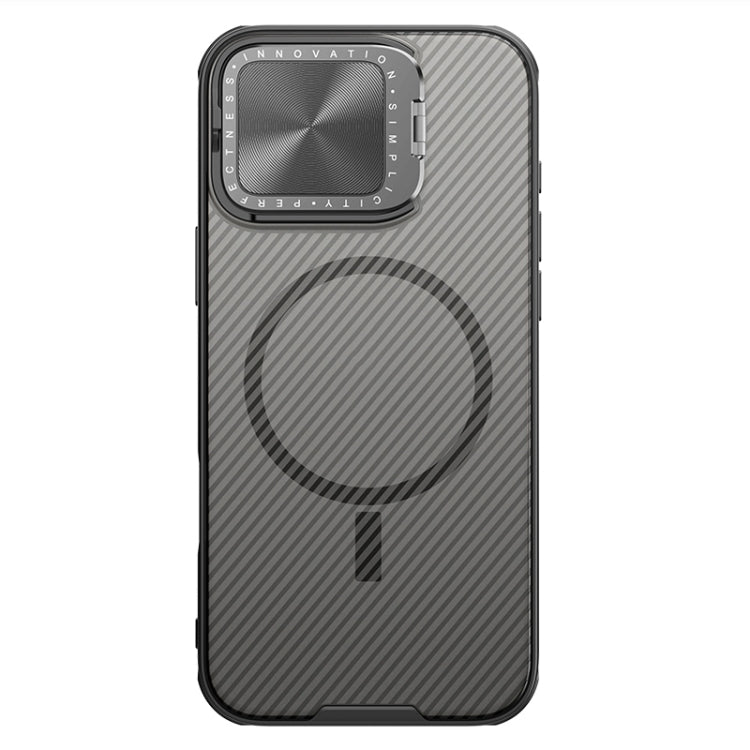 For iPhone 16 Pro Max NILLKIN CamShield Prop MagSafe Magnetic Translucent PC Phone Case(Black)
