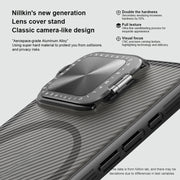For iPhone 16 Pro NILLKIN CamShield Prop MagSafe Magnetic Translucent PC Phone Case(Black)