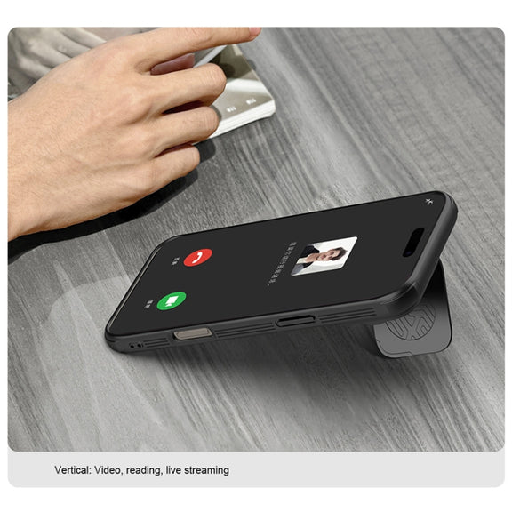 For iPhone 16 Pro Max NILLKIN CamShield Prop Translucent PC Phone Case(Black)