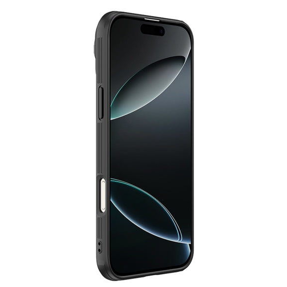 For iPhone 16 Pro Max NILLKIN Black Mirror Prop CD Texture Mirror Phone Case(Black)