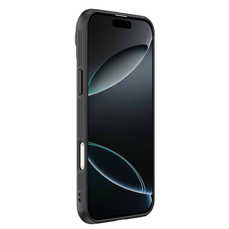For iPhone 16 Pro NILLKIN Black Mirror Prop CD Texture Mirror Phone Case(Black)