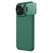 For iPhone 16 Pro NILLKIN Black Mirror Prop CD Texture Mirror Phone Case(Green)