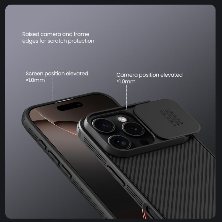 For iPhone 16 Pro Max NILLKIN CamShield Pro PC Phone Case(Blue)