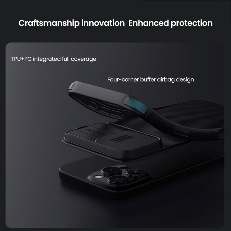For iPhone 16 Pro Max NILLKIN CamShield Pro PC Phone Case(Black)