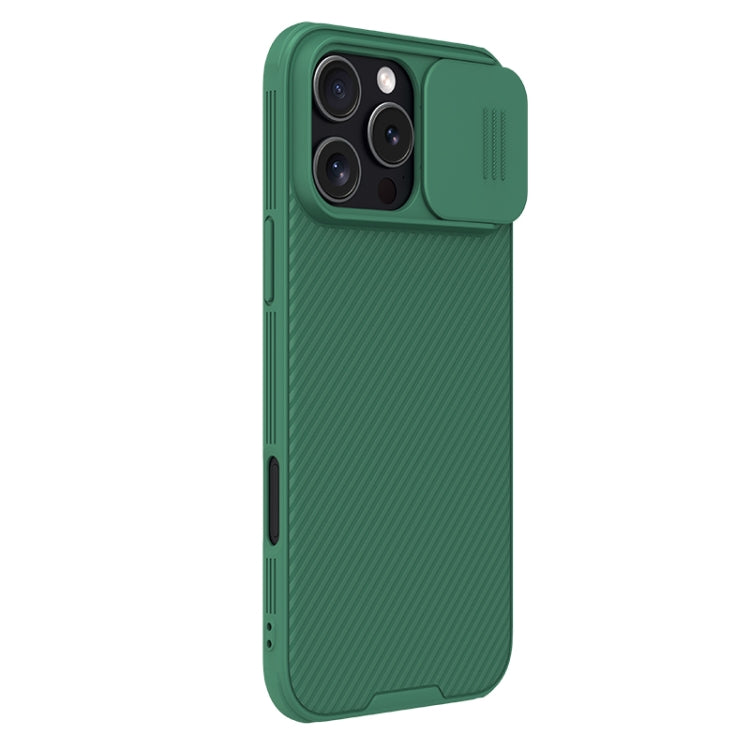 For iPhone 16 Pro Max NILLKIN CamShield Pro PC Phone Case(Green)
