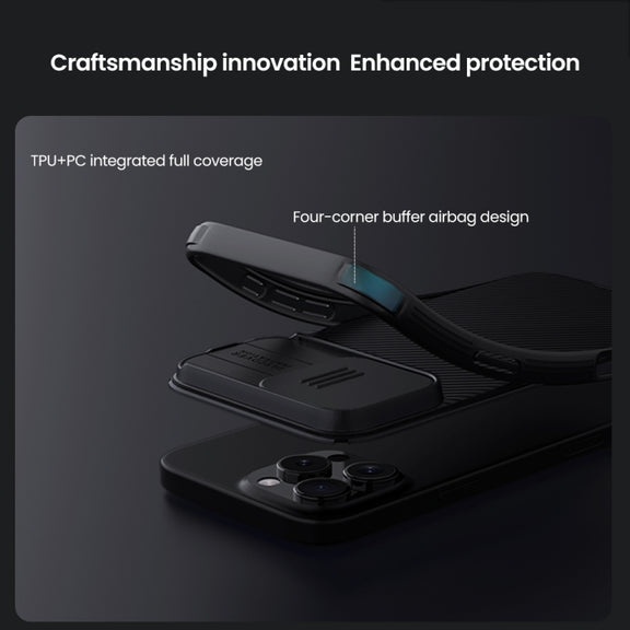 For iPhone 16 Pro Max NILLKIN CamShield Pro PC Phone Case(Purple)