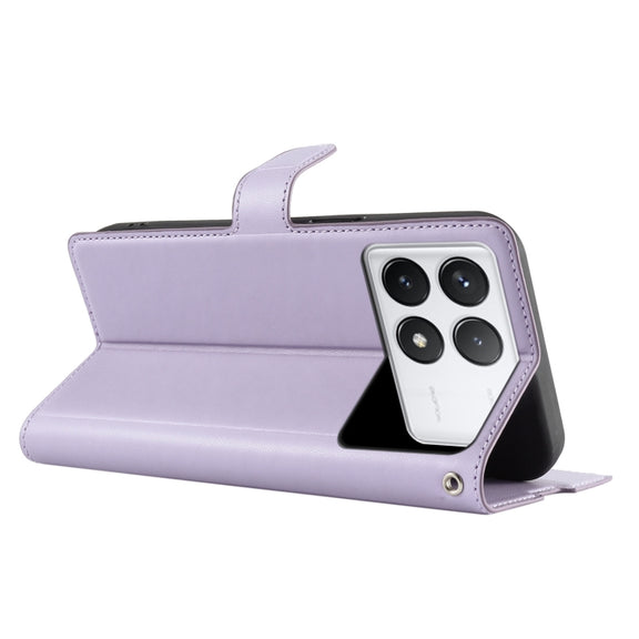 For Redmi K70 Voltage Ultra-thin Dot Leather Phone Case(Purple)