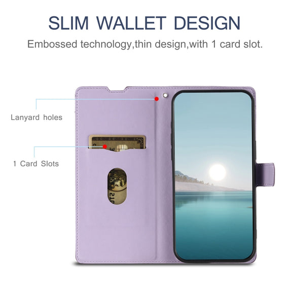 For Redmi K70 Voltage Ultra-thin Dot Leather Phone Case(Purple)