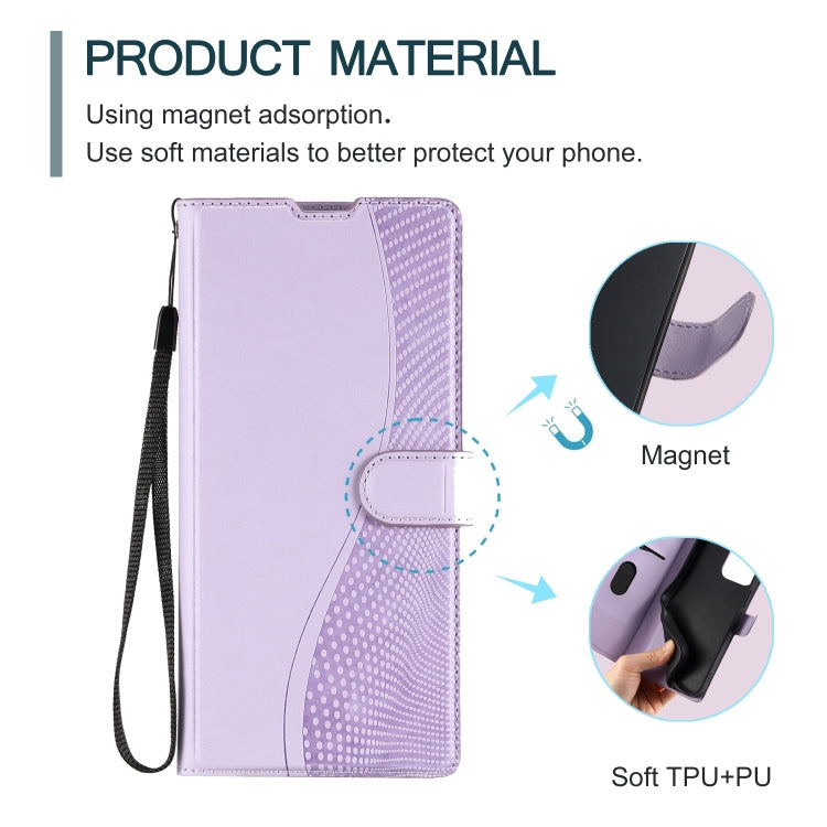 For Redmi K70 Voltage Ultra-thin Dot Leather Phone Case(Purple)