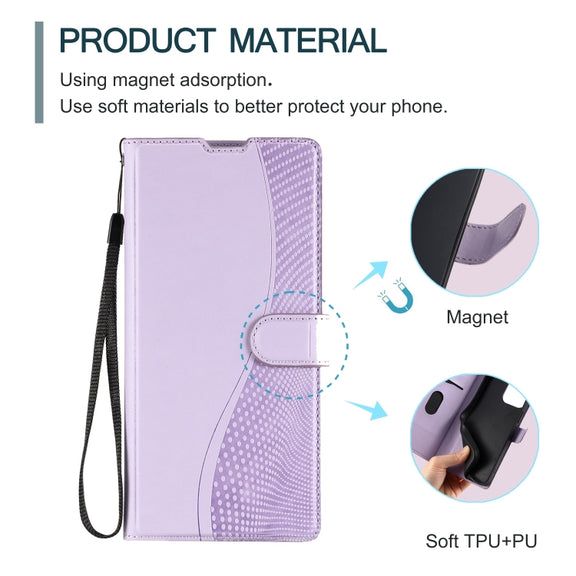 For Redmi K70 Voltage Ultra-thin Dot Leather Phone Case(Purple)