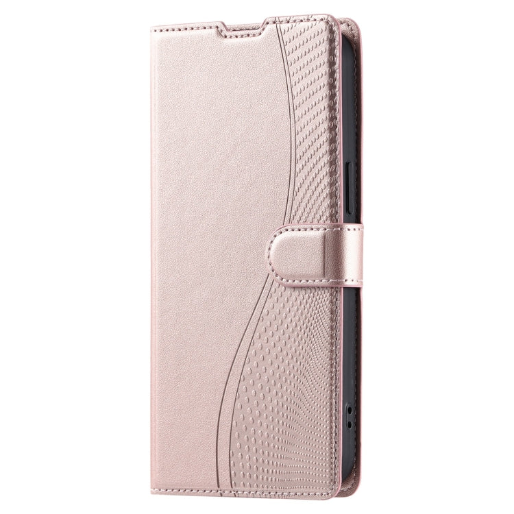 For Redmi K70 Voltage Ultra-thin Dot Leather Phone Case(Rose Gold)