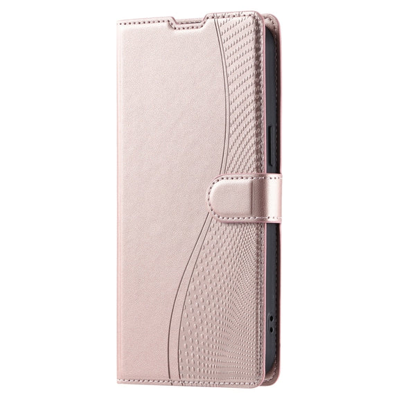 For Redmi K70 Voltage Ultra-thin Dot Leather Phone Case(Rose Gold)