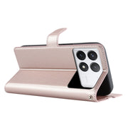For Redmi K70 Voltage Ultra-thin Dot Leather Phone Case(Rose Gold)