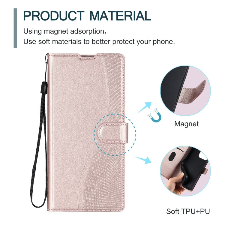 For Redmi K70 Voltage Ultra-thin Dot Leather Phone Case(Rose Gold)