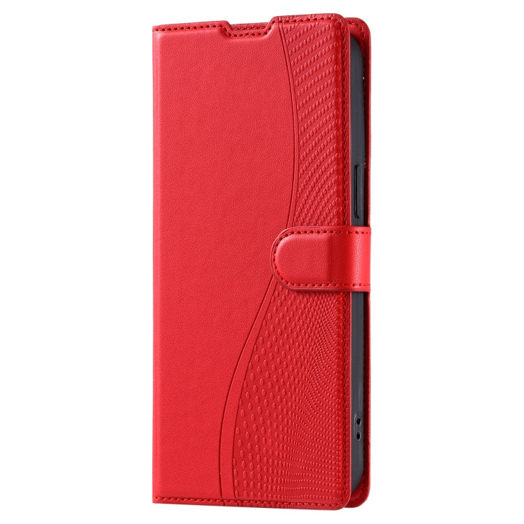 For Redmi K70 Voltage Ultra-thin Dot Leather Phone Case(Red)