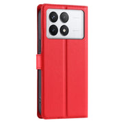 For Redmi K70 Voltage Ultra-thin Dot Leather Phone Case(Red)