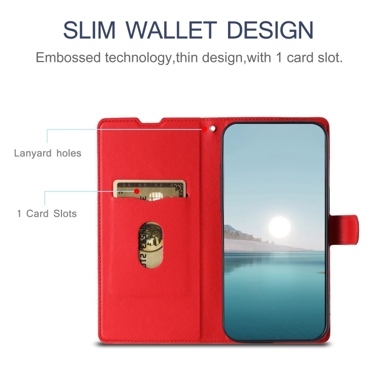 For Redmi K70 Voltage Ultra-thin Dot Leather Phone Case(Red)