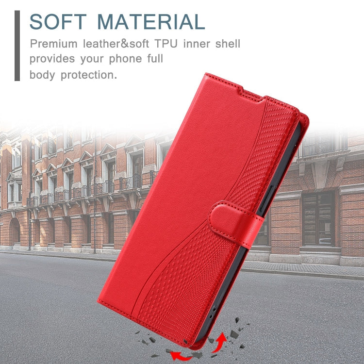 For Redmi K70 Voltage Ultra-thin Dot Leather Phone Case(Red)